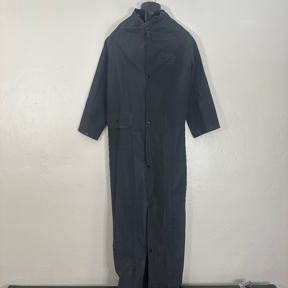 Long Rubberized Trench Coat Small Gently worn PVC / polyester waterproof